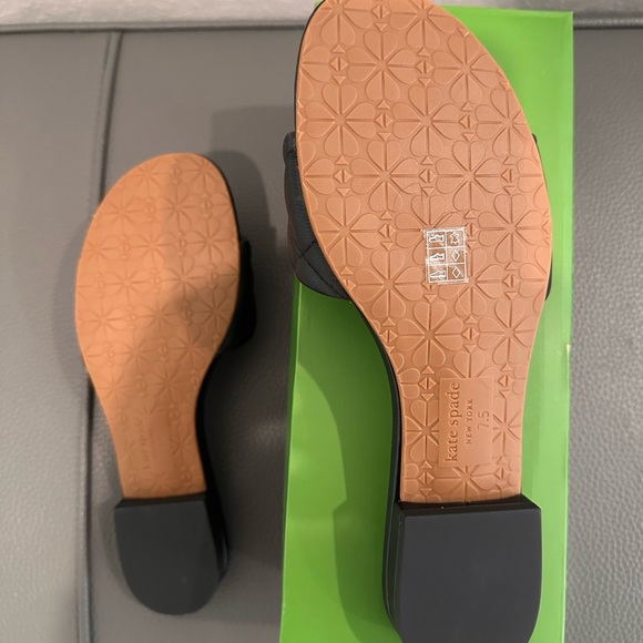 Kate Spade Pillow Sandal Black Sleek and Sexy Size 7.5, New Never Worn. - Picture 6 of 9